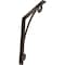 Ekena Millwork Legacy Wrought Iron Bracket, (Single center brace), Antiqued Bronze 1 1/2"W x 12"D x 15"H BKTM01X12X15SLEABZ - alternate 1